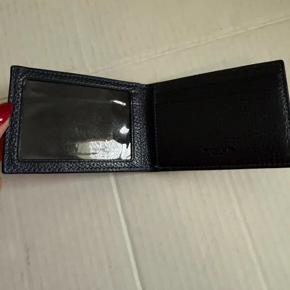 Coach Textured Leather Wallet with ID Slot - Picture 3 of 5
